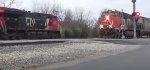 CN G879 approaches slowly behind CN U261